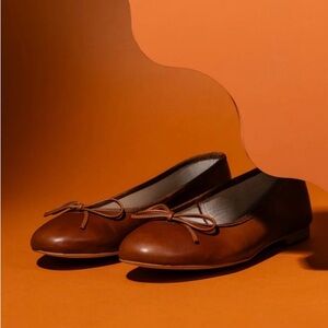 Patricia Green Brown Ballet Flats, size 8 NWB